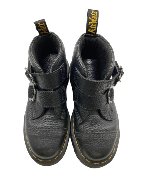 Dr.Martens（ドクターマーチン）Dr.Martens (ドクターマーチン) DEVON FLOWER 2STRAP BOOT コンバットブーツ ブラック サイズ:22の古着・服飾アイテム