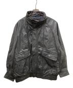 USEDユーズド）の古着「レザージャケット」｜ブラック