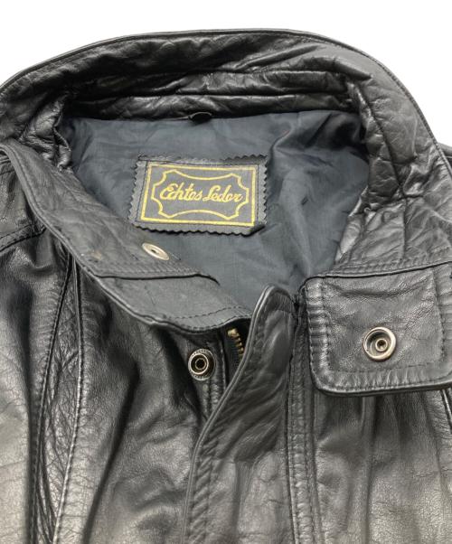 USED（ユーズド）USED (ユーズド) レザージャケット ブラック サイズ:52の古着・服飾アイテム