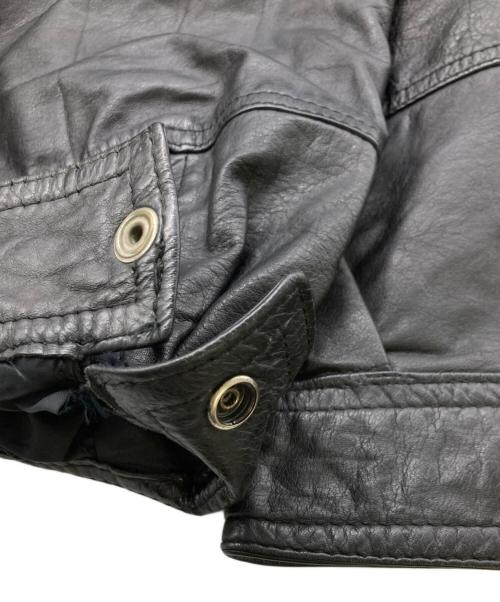 USED（ユーズド）USED (ユーズド) レザージャケット ブラック サイズ:52の古着・服飾アイテム