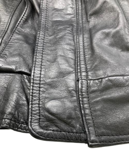 USED（ユーズド）USED (ユーズド) レザージャケット ブラック サイズ:52の古着・服飾アイテム