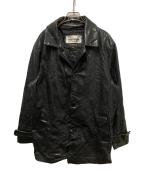 PELLE STUDIOペレ スタジオ）の古着「レザーコート」｜ブラック