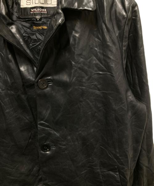PELLE STUDIO（ペレ スタジオ）PELLE STUDIO (ペレ スタジオ) レザーコート ブラック サイズ:Mの古着・服飾アイテム