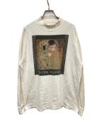 wildwood productionsワイルドウッドプロダクション）の古着「90s「Gustav Klimt」the kiss L/S tee」｜ホワイト