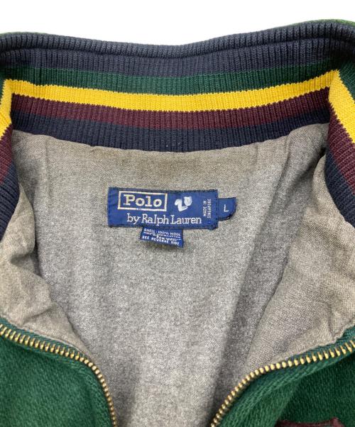 POLO RALPH LAUREN（ポロ・ラルフローレン）POLO RALPH LAUREN (ポロ・ラルフローレン) G-9 ウールハリントンジャケット グリーン サイズ:SIZE Lの古着・服飾アイテム