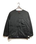 NANGAナンガ）の古着「HINOC RIPSTOP INNER DOWN CARDIGAN/ヒノックリップストップ インナーダウンカーディガン」｜グレー