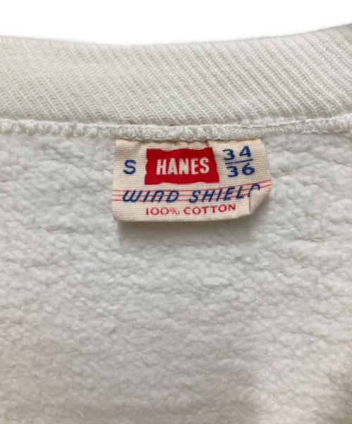 Hanes（ヘインズ）Hanes (ヘインズ) ラグランスウェット ホワイト サイズ:Sの古着・服飾アイテム