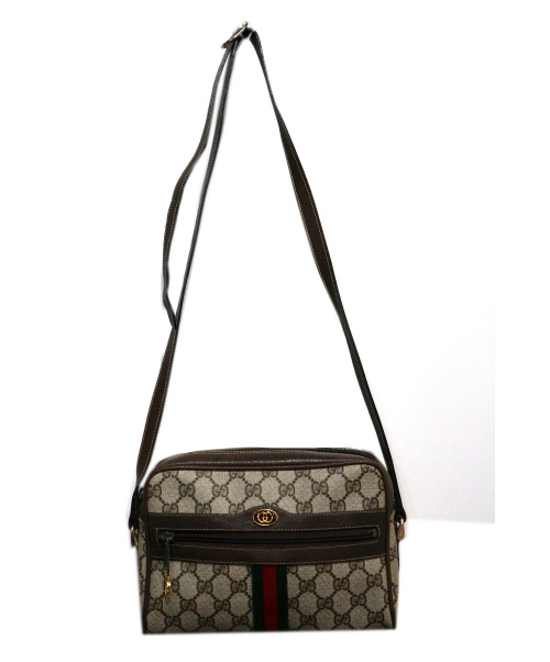 GUCCI（グッチ）GUCCI (グッチ) ショルダーバッグ ブラウン 010-378の古着・服飾アイテム