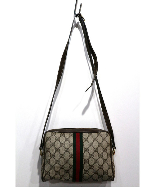 GUCCI（グッチ）GUCCI (グッチ) ショルダーバッグ ブラウン 010-378の古着・服飾アイテム