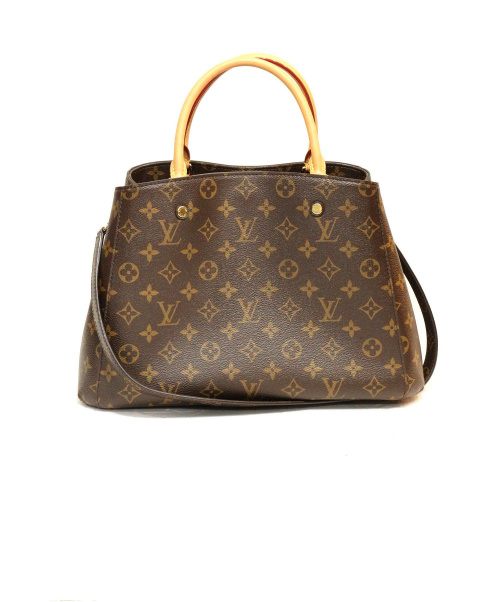 LOUIS VUITTON（ルイ ヴィトン）LOUIS VUITTON (ルイヴィトン) モンテーニュ MM ブラウン サイズ:MM モノグラム M41056 TR4155の古着・服飾アイテム