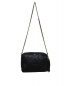 中古・古着 CHANEL (シャネル) フリンジチェーンショルダーバッグ ブラック：89800円