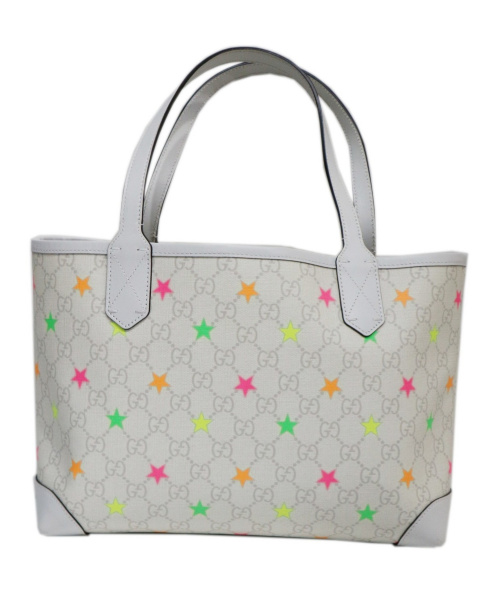 GUCCI（グッチ）GUCCI (グッチ) トートバッグ ホワイト GGスプリームスター 309499 492174　の古着・服飾アイテム