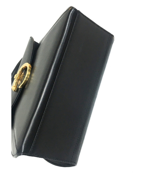 Cartier（カルティエ）Cartier (カルティエ) パンテールレザーハンドバッグ ブラック C45の古着・服飾アイテム