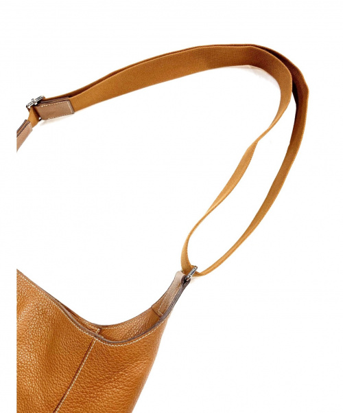 HERMES（エルメス）HERMES (エルメス) レザーショルダーバッグ ブラウン グッドニュースGM □Lの古着・服飾アイテム