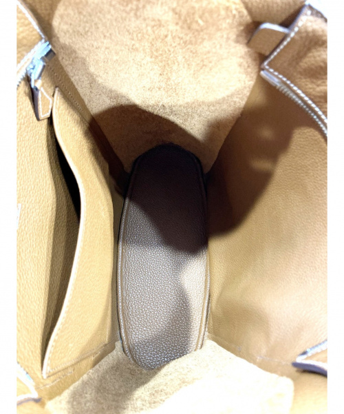HERMES（エルメス）HERMES (エルメス) レザーショルダーバッグ ブラウン グッドニュースGM □Lの古着・服飾アイテム