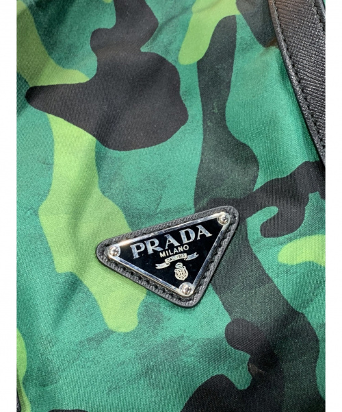 PRADA（プラダ）PRADA (プラダ) ナイロンボストンバッグ グリーン BL0567 31/Cの古着・服飾アイテム