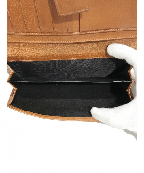 GUCCI（グッチ）GUCCI (グッチ) 2つ折り財布 ブラウン GGキャンバス 120931 213313の古着・服飾アイテム