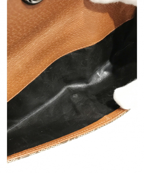 GUCCI（グッチ）GUCCI (グッチ) 2つ折り財布 ブラウン GGキャンバス 120931 213313の古着・服飾アイテム