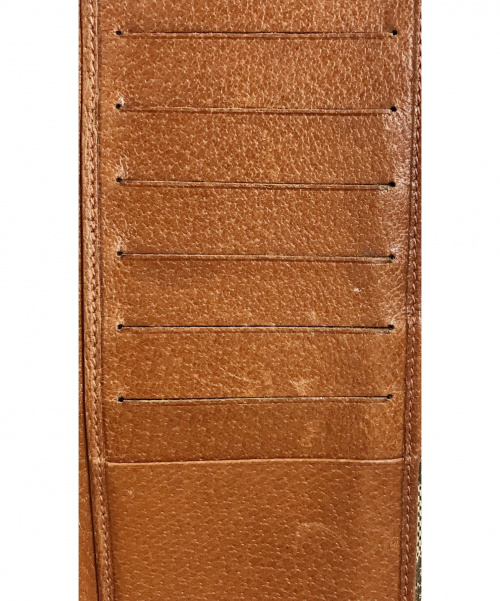 GUCCI（グッチ）GUCCI (グッチ) 2つ折り財布 ブラウン GGキャンバス 120931 213313の古着・服飾アイテム