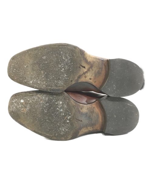 BRANCHINI CALZOLERIA（ブランキーニ カルツォレリア）BRANCHINI CALZOLERIA (ブランキーニ カルツォレリア) Uチップシューズ ブラウン サイズ:7の古着・服飾アイテム