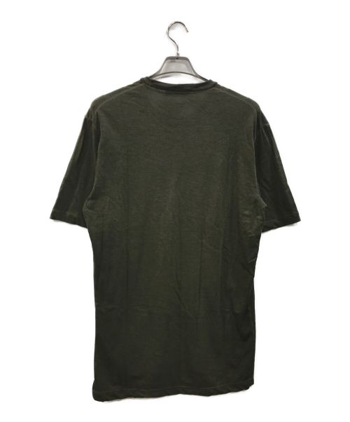 DSQUARED2（ディースクエアード）DSQUARED2 (ディースクエアード) ロゴワッペンTEE オリーブ サイズ:Sの古着・服飾アイテム