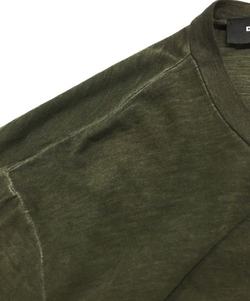DSQUARED2（ディースクエアード）DSQUARED2 (ディースクエアード) ロゴワッペンTEE オリーブ サイズ:Sの古着・服飾アイテム