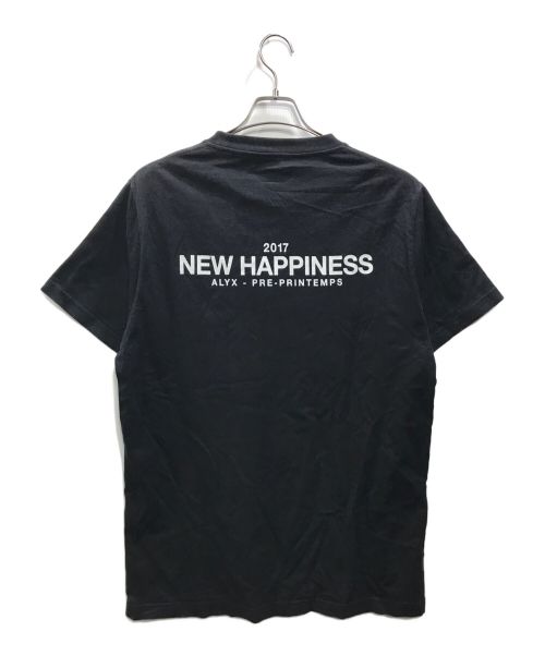 ALYX（アリクス）ALYX (アリクス) NEW HAPPINESS プリントTシャツ ブラック サイズ:XLの古着・服飾アイテム