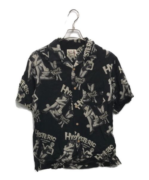 Hysteric Glamour（ヒステリックグラマー）Hysteric Glamour (ヒステリックグラマー) MONDO VISION アロハシャツ ブラック サイズ:Mの古着・服飾アイテム