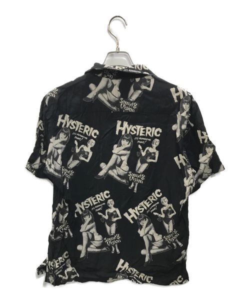 Hysteric Glamour（ヒステリックグラマー）Hysteric Glamour (ヒステリックグラマー) MONDO VISION アロハシャツ ブラック サイズ:Mの古着・服飾アイテム