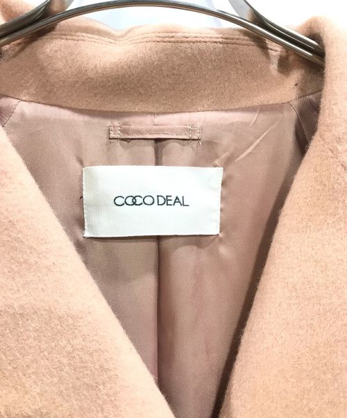 COCODEAL（ココディール）COCODEAL (ココディール) ウールトレンチデザインコート ピンク サイズ:2の古着・服飾アイテム