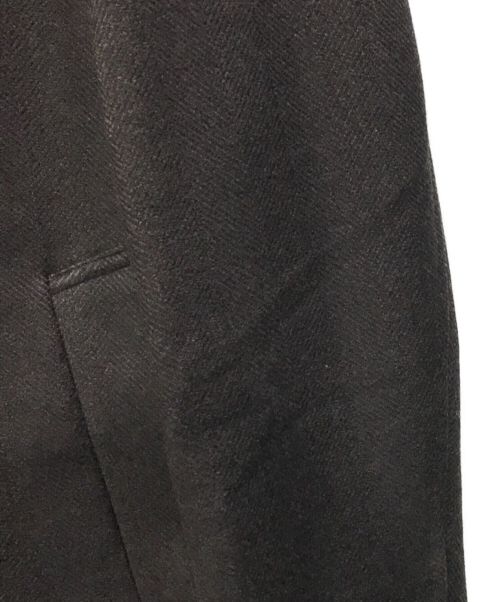 EDIFICE（エディフィス）EDIFICE (エディフィス) LORO PIANA (ロロピアーナ) ダブルブレスト チェスターコート ブラウン サイズ:42の古着・服飾アイテム