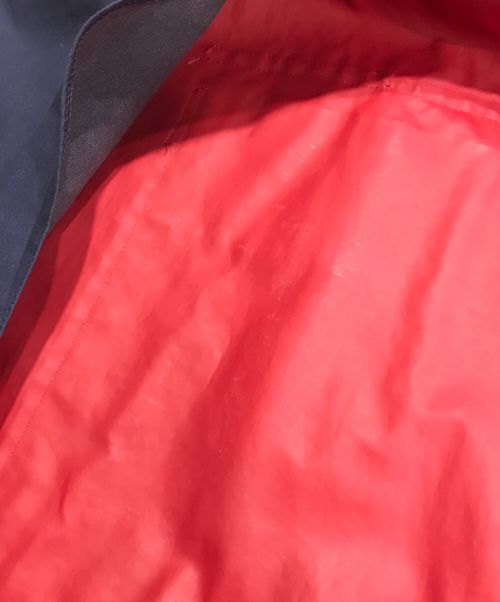 Burberry's（バーバリー）Burberry's (バーバリーズ) 金釦裏地ロゴ刺繍コットンステンカラーコート レッド サイズ:9の古着・服飾アイテム