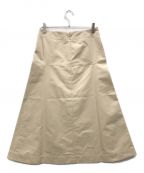 STUDIO NICHOLSONスタジオ ニコルソン）の古着「PANELLED SKIRT WITH FRONT VENT」｜ベージュ
