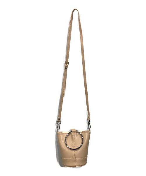 CHRISTIAN VILLA（クリスチャンヴィラ）CHRISTIAN VILLA (クリスチャンヴィラ) 2WAY巾着ショルダーバッグ ベージュの古着・服飾アイテム