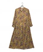 journal standard L'essageジャーナルスタンダード レサージュ）の古着「ヴィンテージデシンプリントワンピース」｜オレンジ