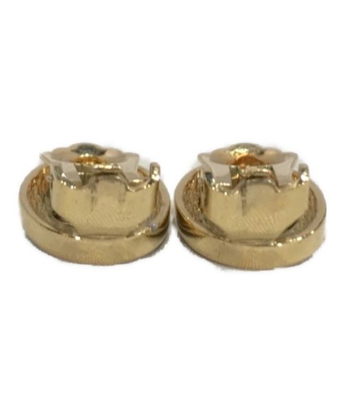 Christian Dior（クリスチャン ディオール）Christian Dior (クリスチャン ディオール) CDロゴ金具ビジューイヤリング(シーディーロゴカナグビジューイヤリング) ゴールドの古着・服飾アイテム