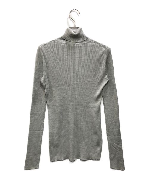 UNITED ARROWS TOKYO（ユナイテッドアローズトウキョウ）UNITED ARROWS TOKYO (ユナイテッドアローズトウキョウ) シルクリブ タートルネック ニット グレー サイズ:Fの古着・服飾アイテム