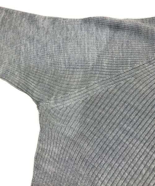 UNITED ARROWS TOKYO（ユナイテッドアローズトウキョウ）UNITED ARROWS TOKYO (ユナイテッドアローズトウキョウ) シルクリブ タートルネック ニット グレー サイズ:Fの古着・服飾アイテム