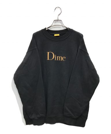 Dime 刺繍ロゴスウェット 中古・古着通販】Dime (ダイム) 刺繍ロゴスウェット ブラック