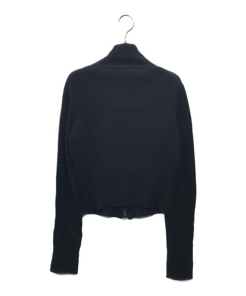 FOXEY（フォクシー）FOXEY (フォクシー) カシミヤジップニット ブラック サイズ:Lの古着・服飾アイテム