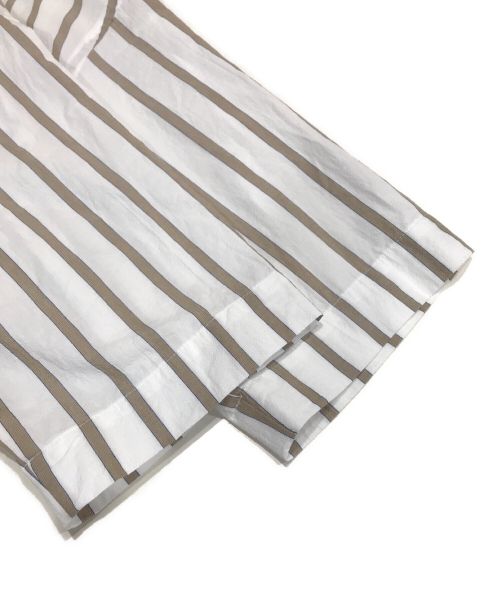 GALLARDA GALANTE（ガリャルダガランテ）GALLARDA GALANTE (ガリャルダガランテ) ストライプシャツワンピース ホワイト×ブラウン サイズ:1の古着・服飾アイテム