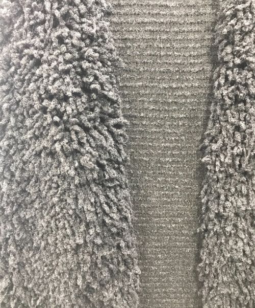 MECRE（メクル）MECRE (メクル) フリンジニットベスト グレー サイズ:FREEの古着・服飾アイテム