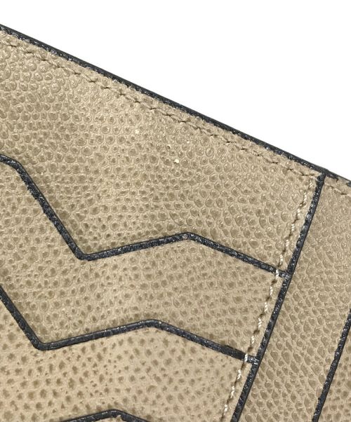 Valextra（ヴァレクストラ）Valextra (ヴァレクストラ) Vertical 12card長財布 ベージュの古着・服飾アイテム