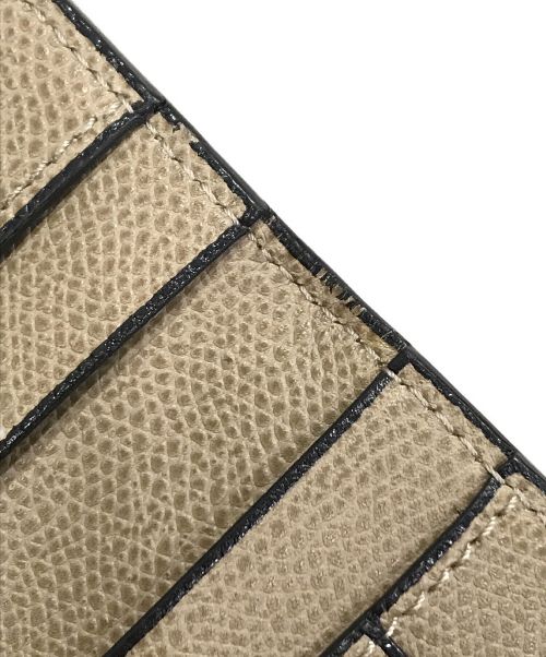 Valextra（ヴァレクストラ）Valextra (ヴァレクストラ) Vertical 12card長財布 ベージュの古着・服飾アイテム