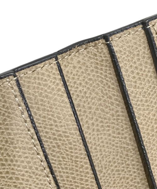 Valextra（ヴァレクストラ）Valextra (ヴァレクストラ) Vertical 12card長財布 ベージュの古着・服飾アイテム