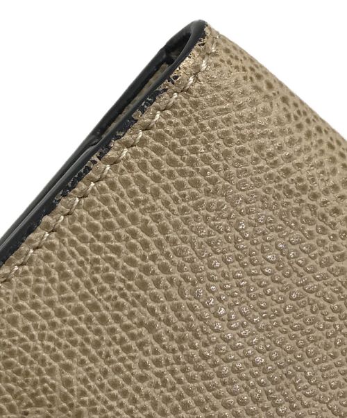 Valextra（ヴァレクストラ）Valextra (ヴァレクストラ) Vertical 12card長財布 ベージュの古着・服飾アイテム