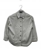 theoryセオリー）の古着「REFINED WOOL JERSEY/OS SHIRT JK ウールジャージージャケット」｜グレー
