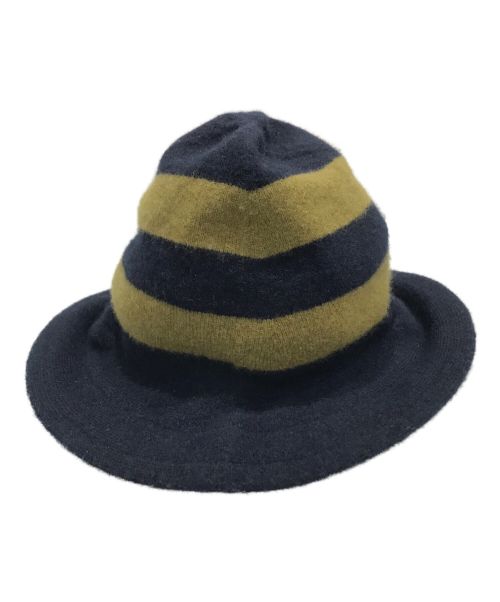 extreme cashmere X（エクストリーム カシミア）extreme cashmere X (エクストリーム カシミア) ハット ネイビーの古着・服飾アイテム