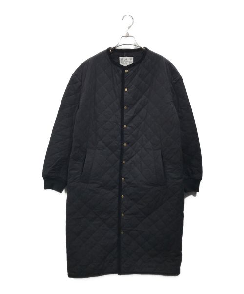 R&D.M.Co-OLDMAN'S TAILOR（オールドマンズテーラー）R&D.M.Co-OLDMAN'S TAILOR (オールドマンズテイラー) キルティングロングコート ブラック サイズ:S 未使用品の古着・服飾アイテム