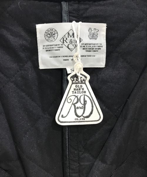 R&D.M.Co-OLDMAN'S TAILOR（オールドマンズテーラー）R&D.M.Co-OLDMAN'S TAILOR (オールドマンズテイラー) キルティングロングコート ブラック サイズ:S 未使用品の古着・服飾アイテム